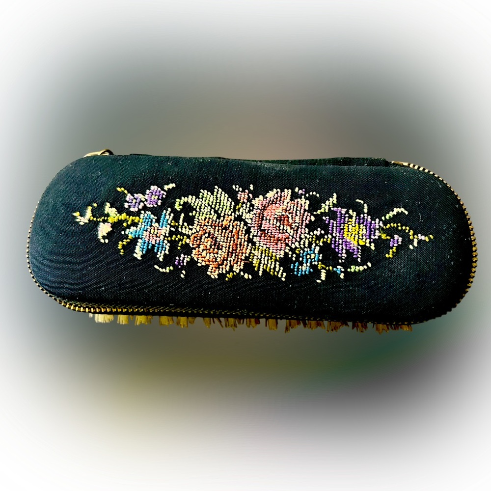 True Vintage Gobelin sewing kit & dress or shoes Brush.